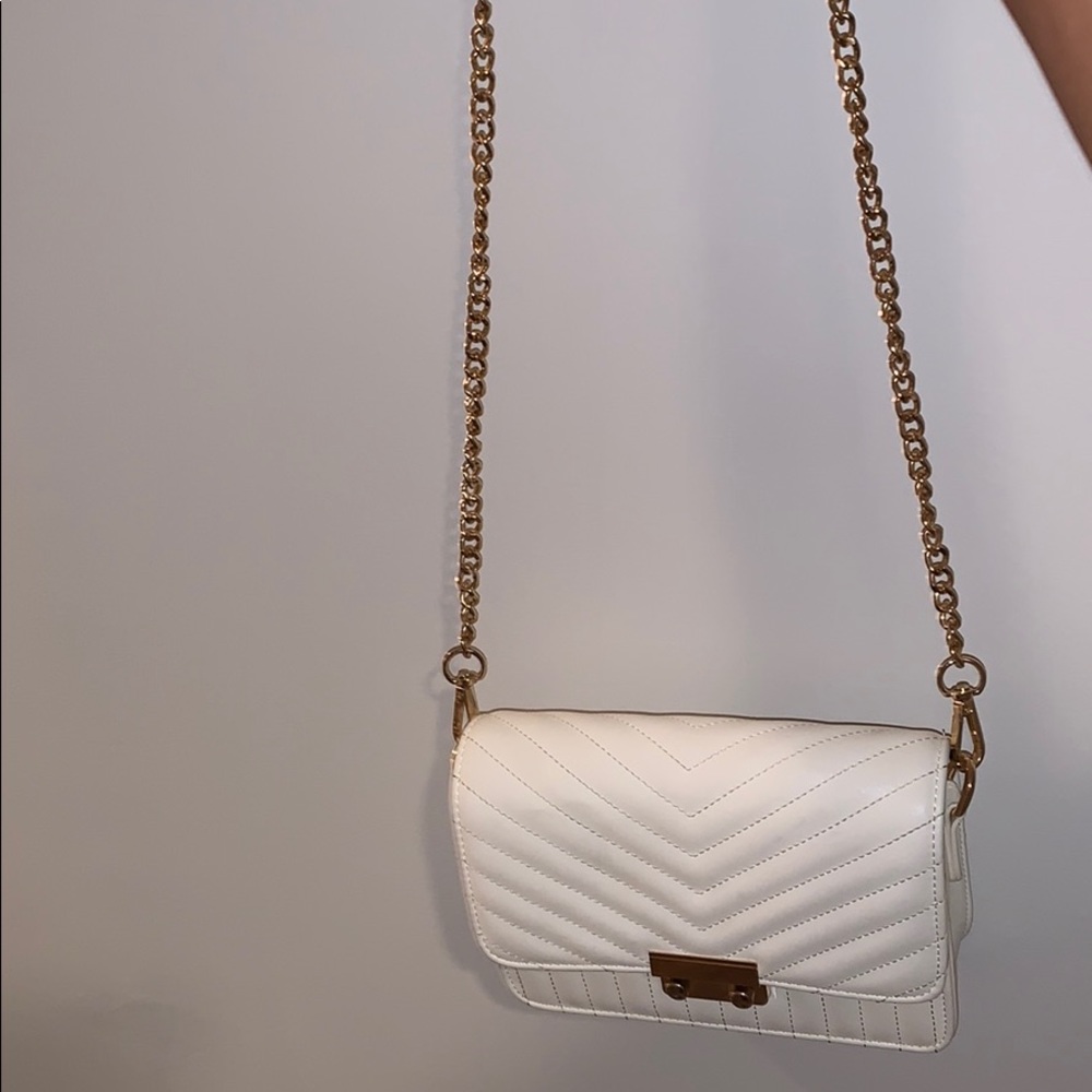 White and Gold handbag